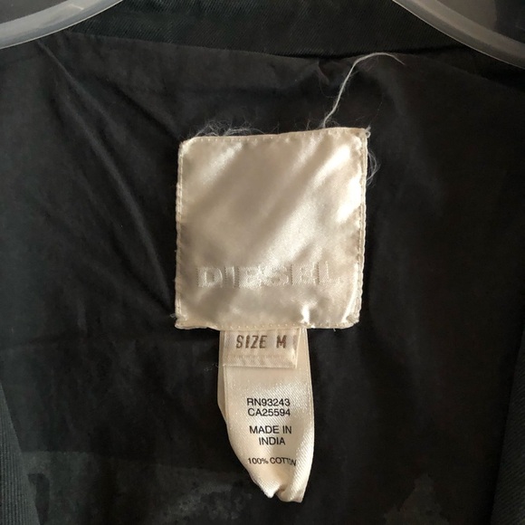 Diesel Mens blazer grey khaki - Picture 3 of 5